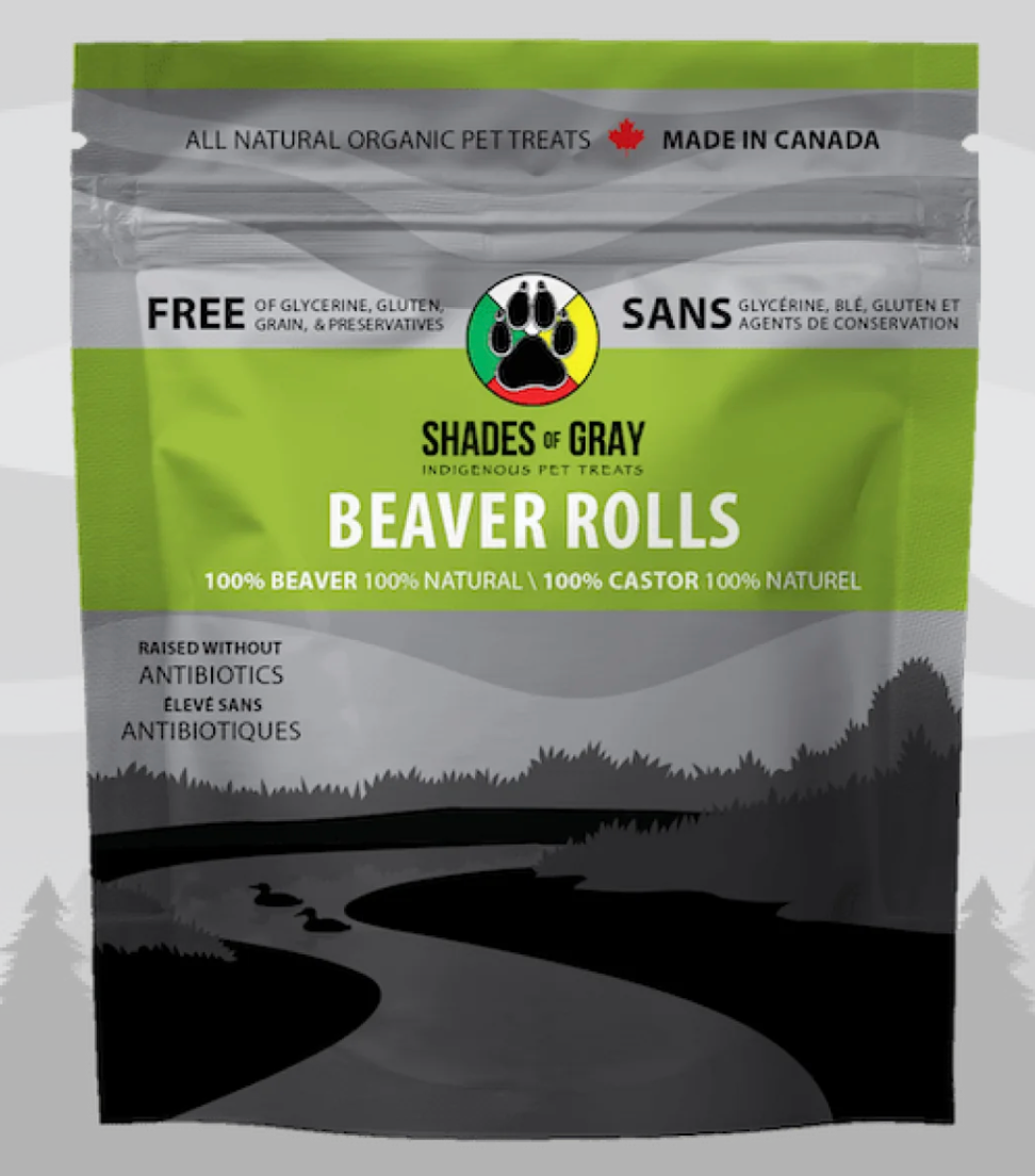 SHADES OF GRAY Beaver Roll Pet Treats