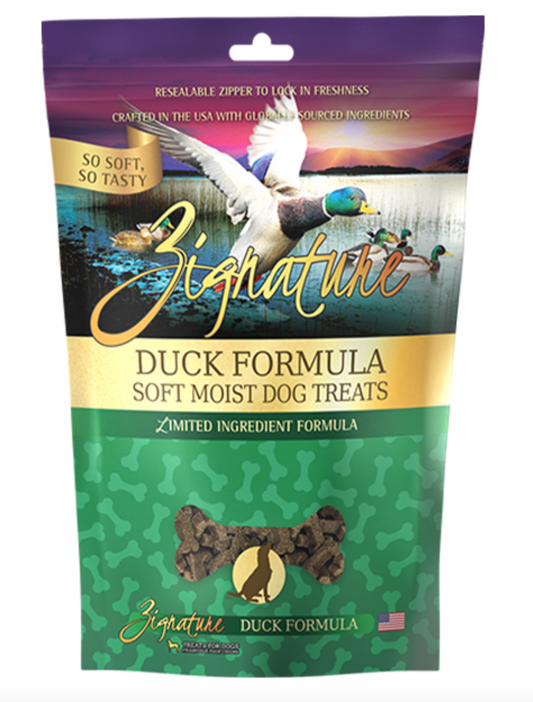 Zignature Dog Soft Moist Treats Duck 113g