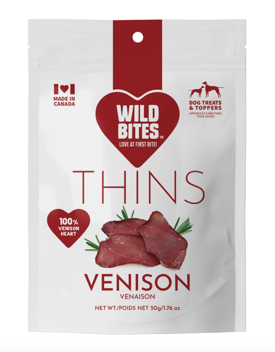 WildBites VENISON HEART THINS