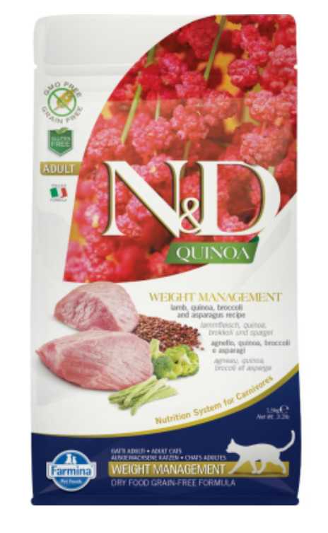 FARMINA ND Cat Quinoa Weight Management LAMB 1.5kg