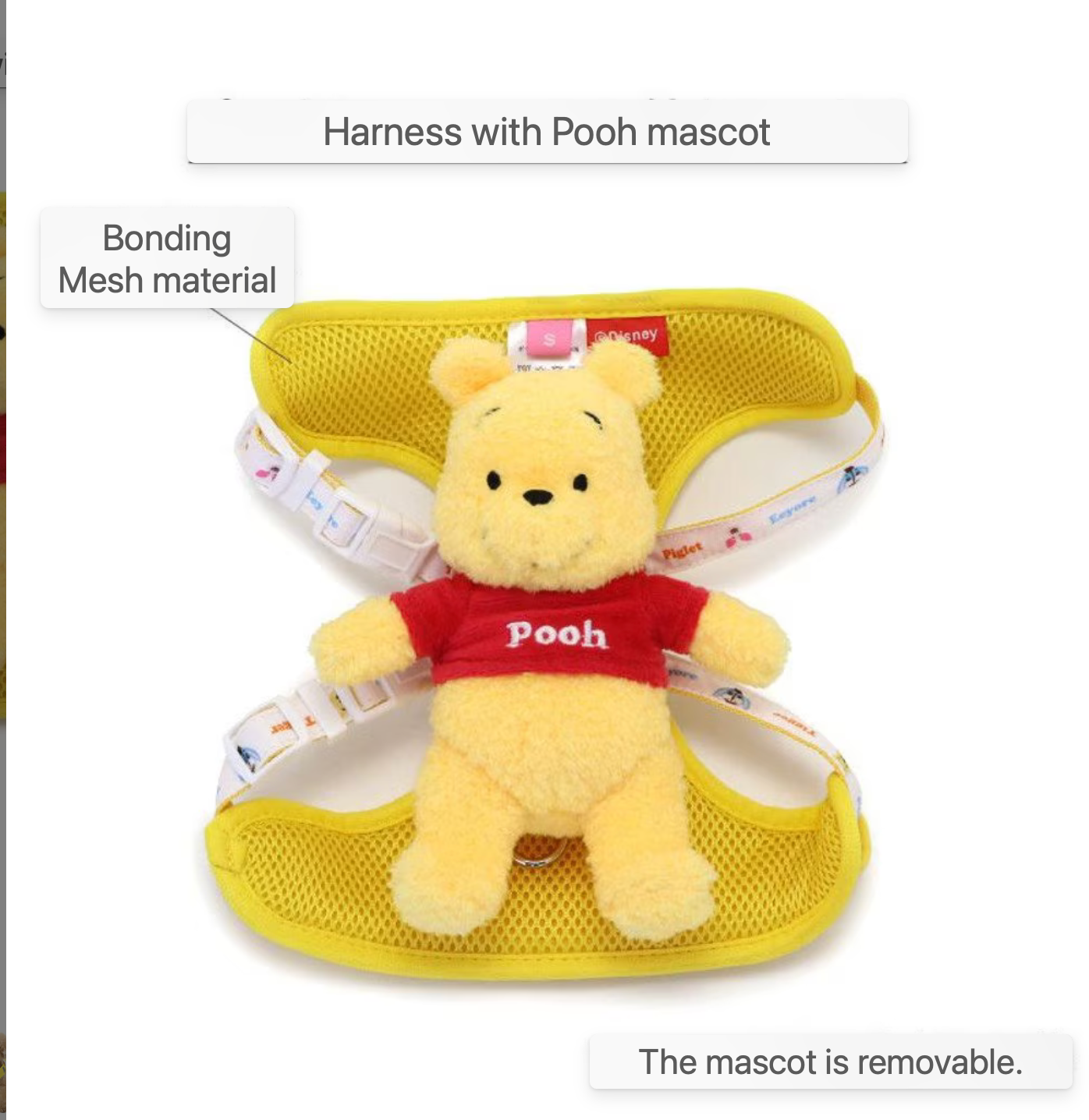 PetParadies Disney Winnie the Pooh with mascot Harness