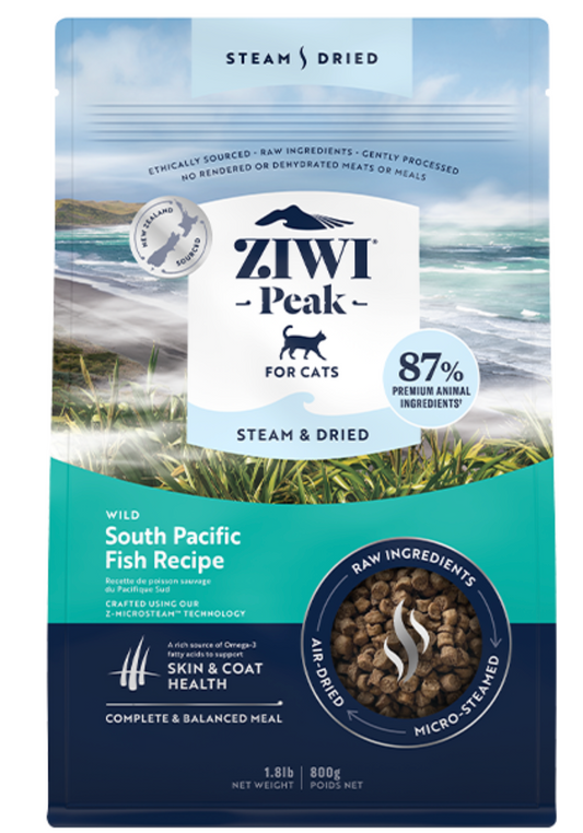 ZIWI Peak Cat Steam-Dried South Pacific Fish 800g