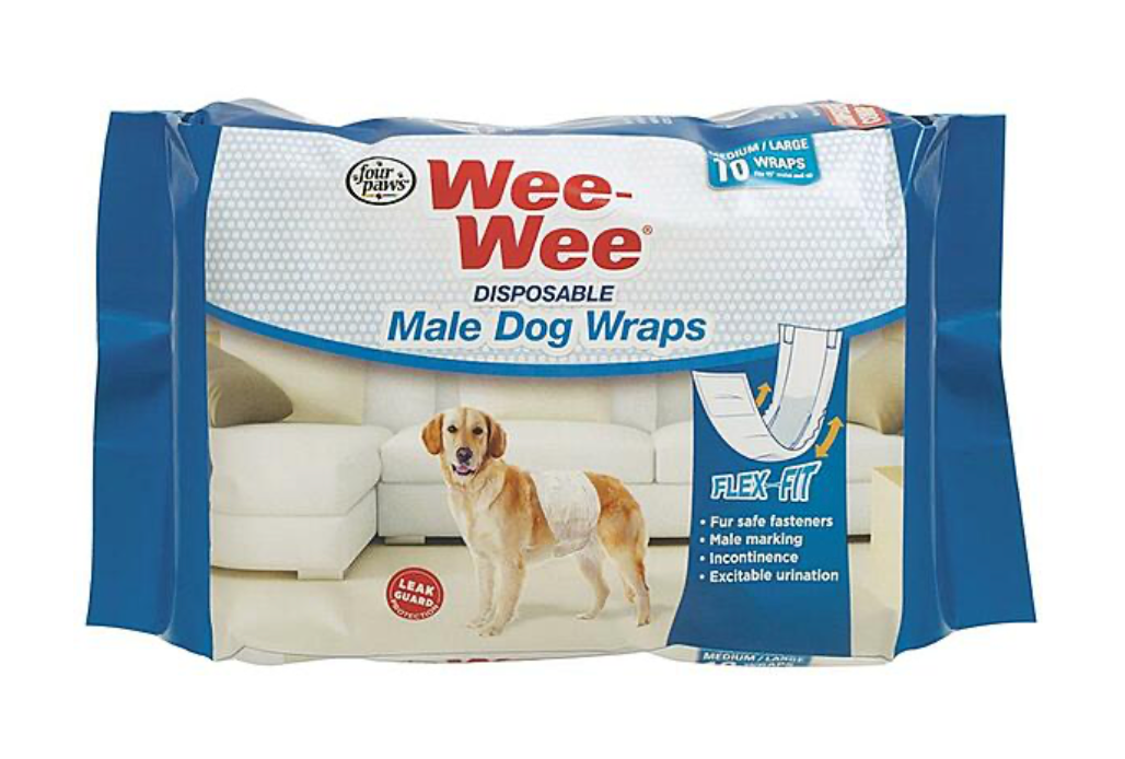 Wee-Wee Disposable Male Wraps Medium/Large12PK