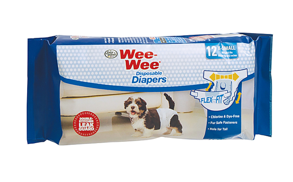 FOUR PAWS | Wee-Wee Disposable Diapers X-Small 12PK