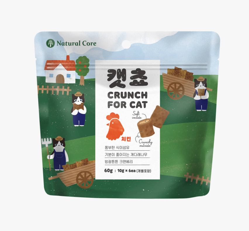 Natural Core crunch for cat chicken 60g