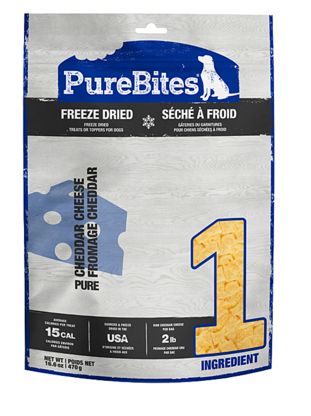 PureBites Cheddar Cheese Dog