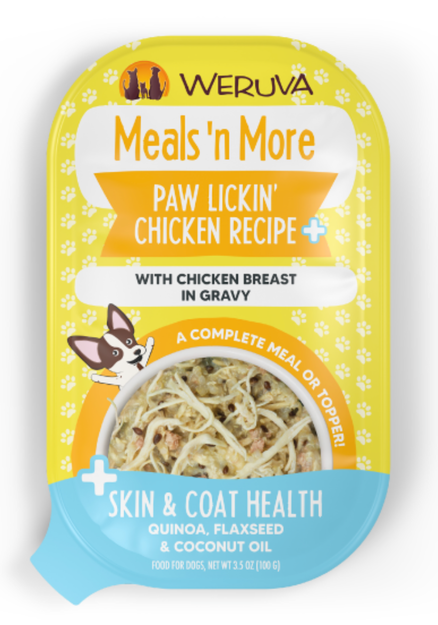 Weruva Dog Meals'nMore Paw Lickin' Chicken+ 3.5oz Cups