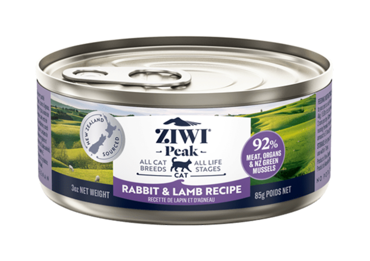 ZIWI Peak Cat Rabbit & Lamb Cans