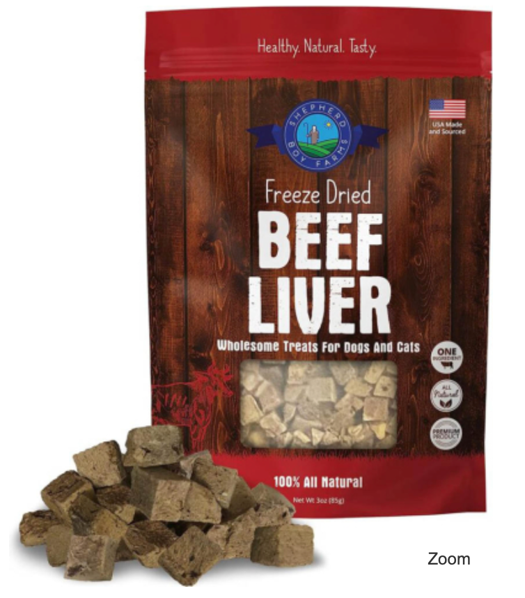 SHEPHERD BOY FARMS Freeze Dried Beef Liver 85g