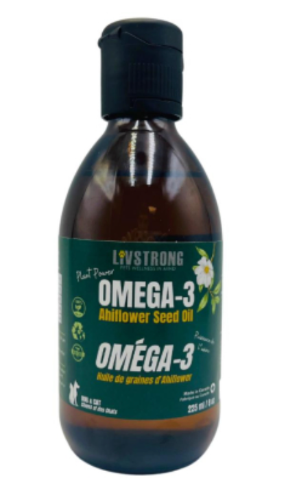 LIVSTRONG Omega-3 Ahiflower Seed Oil Supplement 225ml/8oz