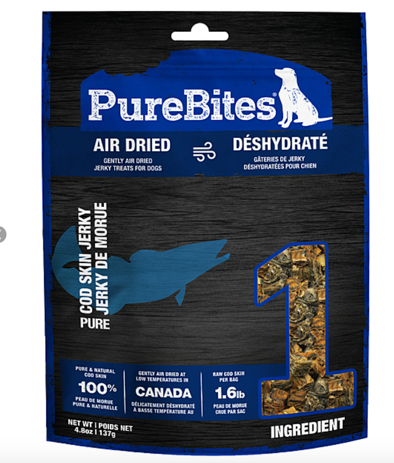 PureBites Cod Skin Jerky Mid 137GM