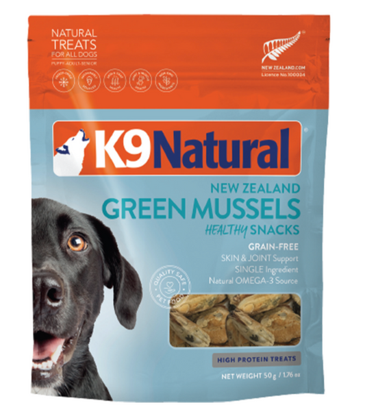 K9 Natural Dog Treats Healthy Snacks NZ Green Mussels 1.76oz