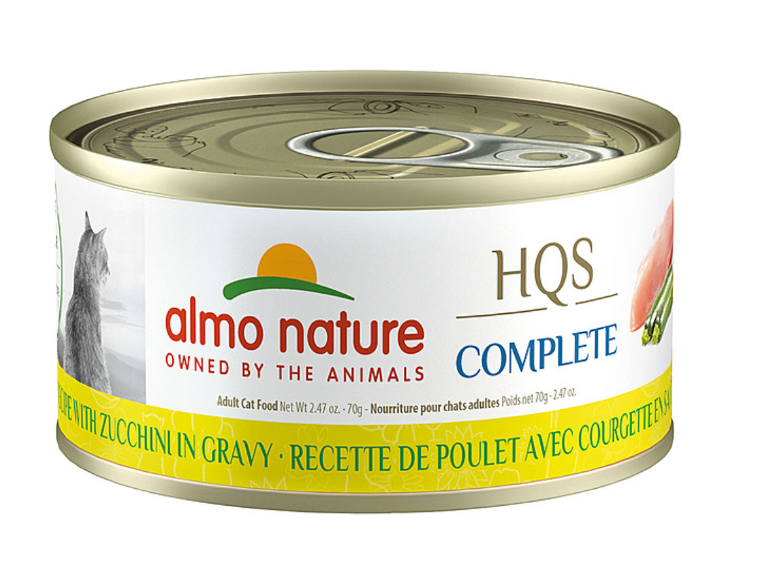 HQS Chicken, Zucchinni in Gravy 24/70GM | Cat