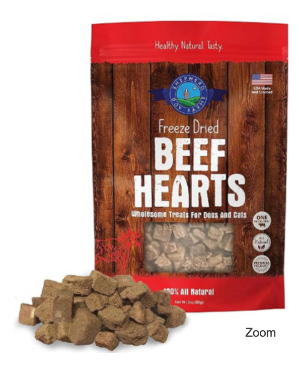 SHEPHERD BOY FARMS Freeze Dried Beef Hearts 85g
