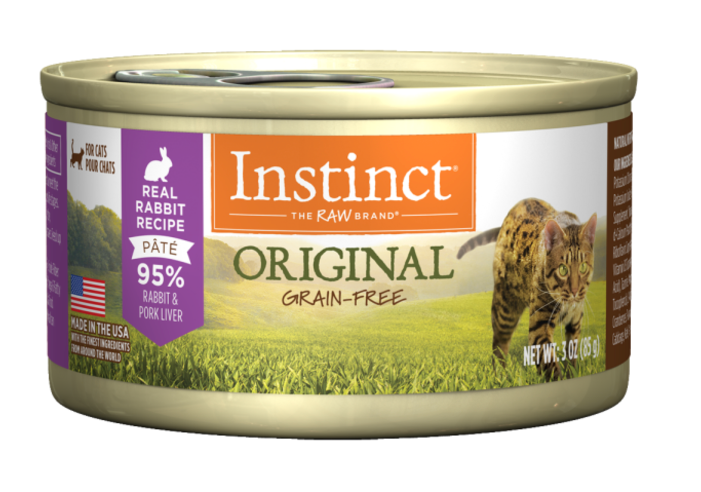 Instinct Cat Original GF FarmRaised Rabbit 3 oz Cans