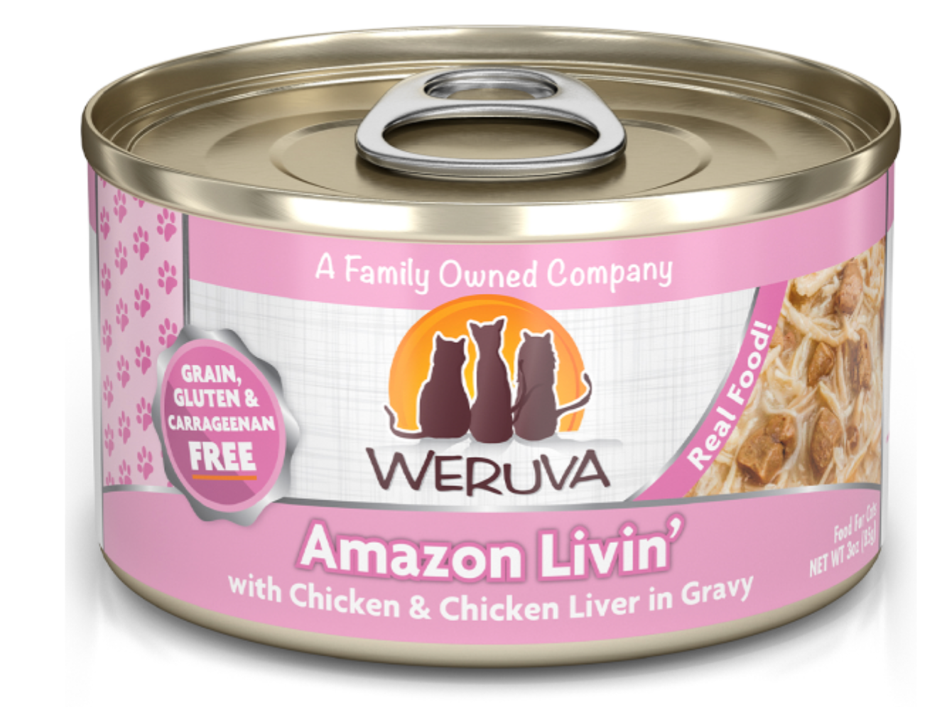 Weruva Cat GF Amazon Livin' 3oz
