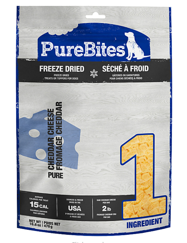 PureBites Cheddar Cheese Dog
