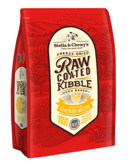 Stella&Chewys Dog RawCoated Kibble GF Chicken 10 lb