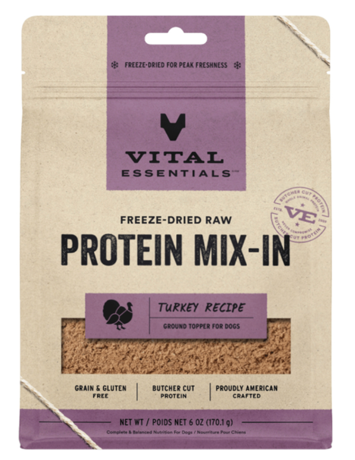 Vital Essentials FD Raw Protein Mix-In Ground Turkey 6oz