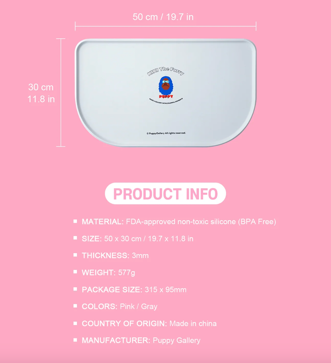PUPPY GALLERY KiKi Feeding Mat