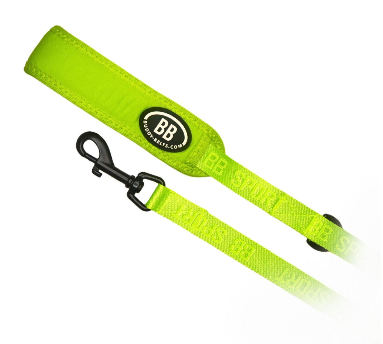 Buddy Belts Leashes – Sport – Vibrant- Kiwi- 1/2" x 4'