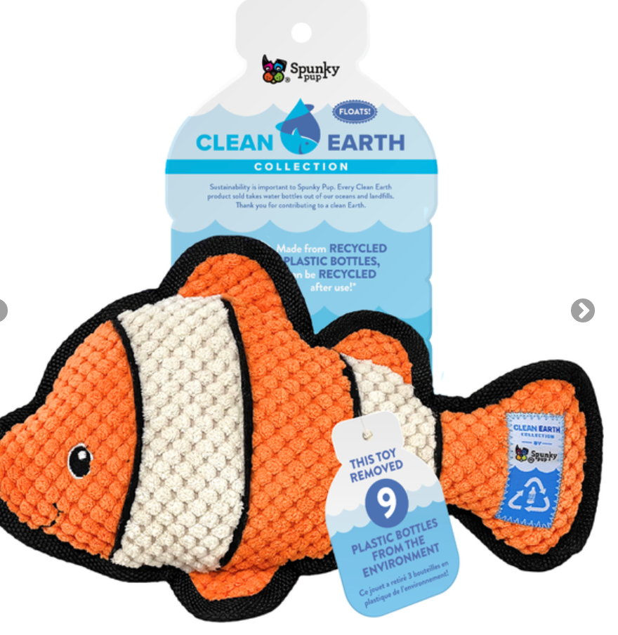 Spunky pup Clean Earth Recycled Textured toys
