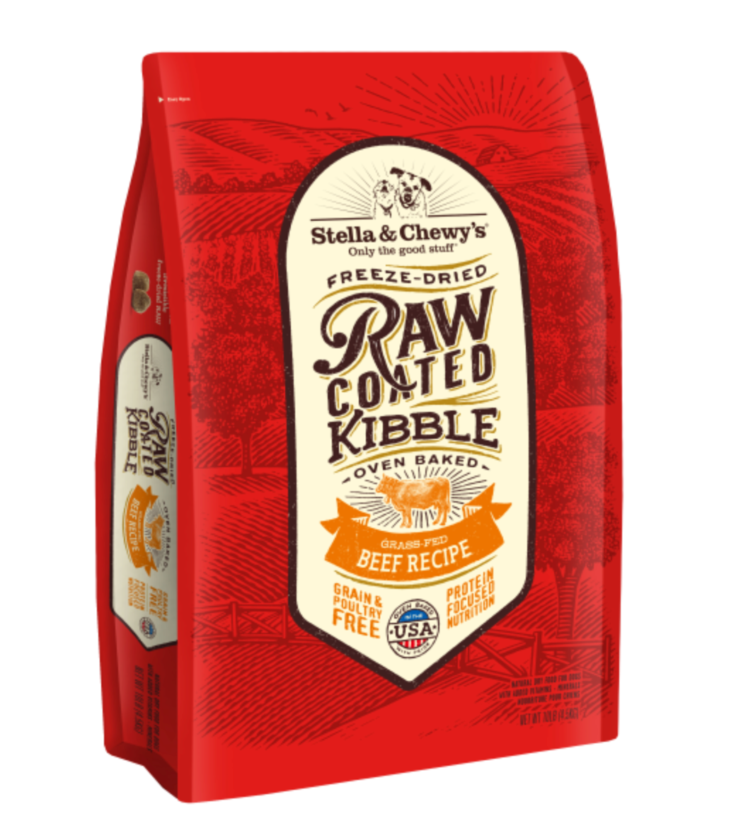 Stella&Chewys Dog RawCoated Kibble GF Beef