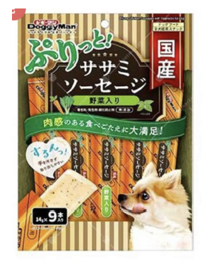 DoggyMan plump chicken sausages with vegetable for dog