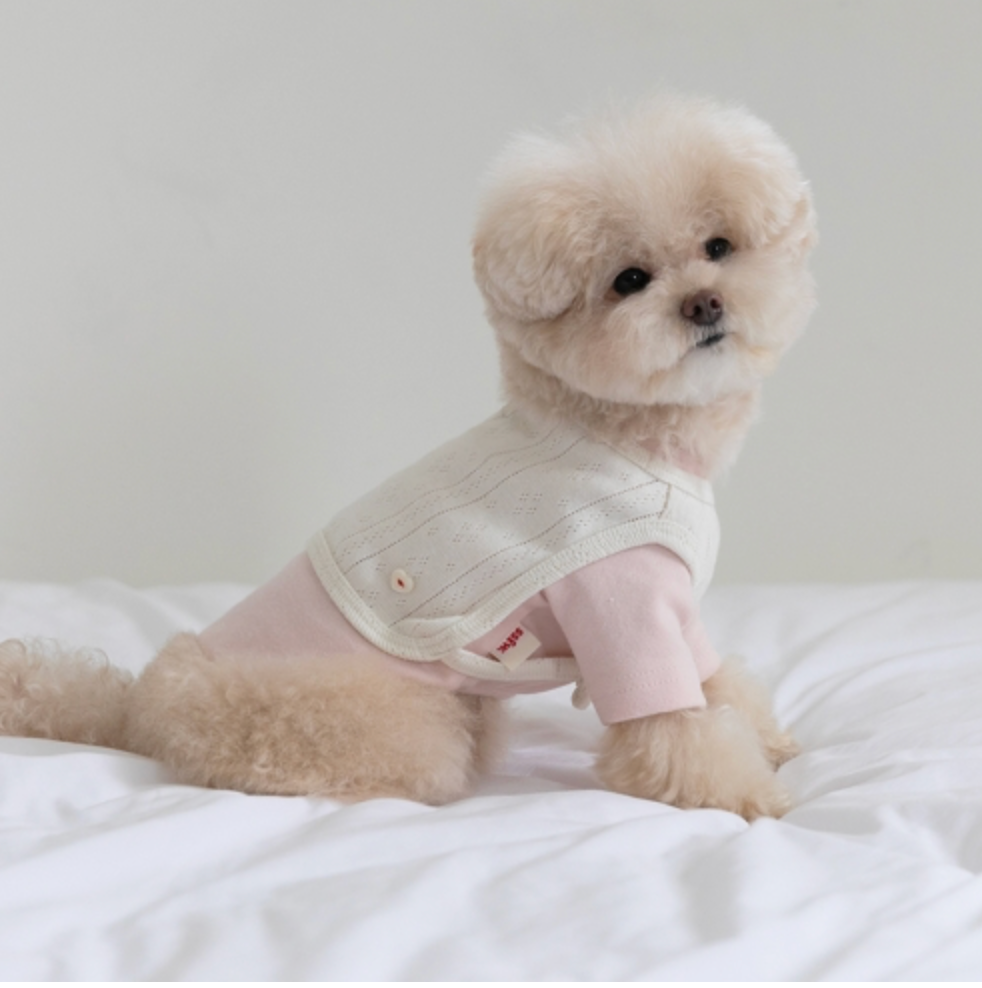 SSFW Cozy Bib Set-Up – Pink / Cream