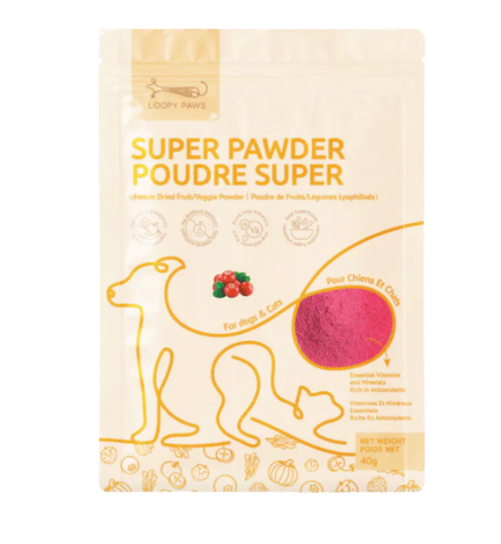 Loopy Paws - Super Pawder - Cranberry - 40g