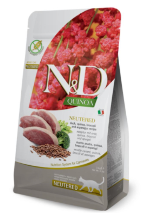 FARMINA Quinoa Cat Duck Broc ASP Neutered 1.5kg