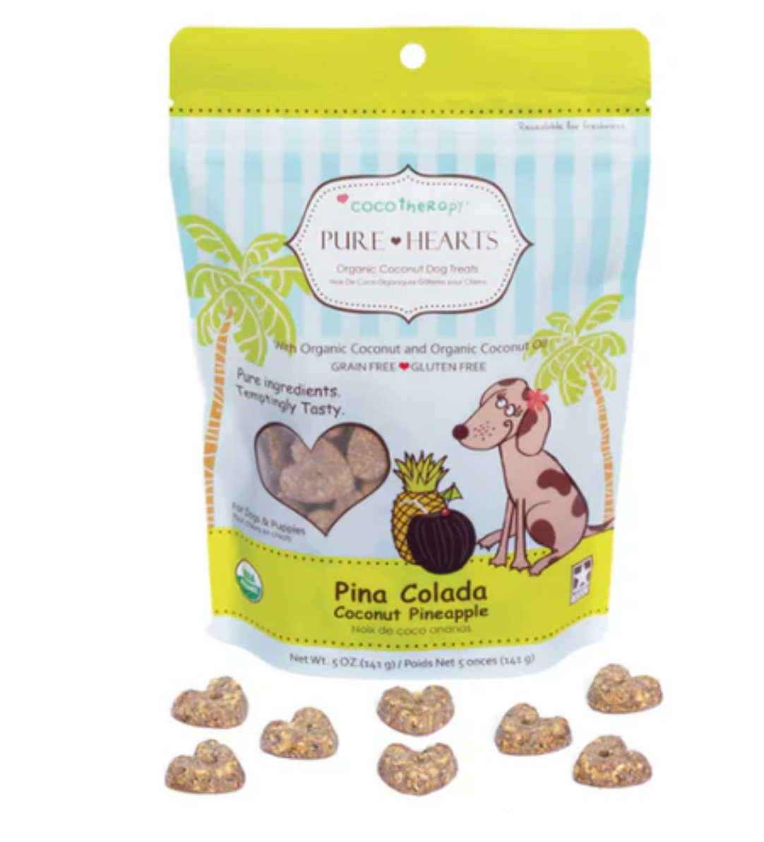 CocoTherapy - Pure Hearts, Coconut Cookies – Pina Colada, 5 oz