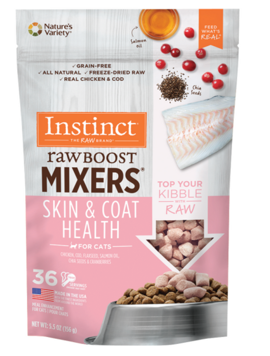 Instinct Cat Raw Boost FD Mixers Skin & Coat 5.5 oz