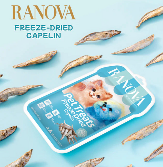 Ranova freeze dried capelin 40g