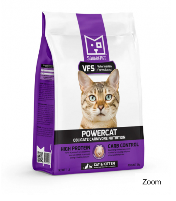 SQUARE PET Cat POWERCAT Grain-Free Turkey & Chicken