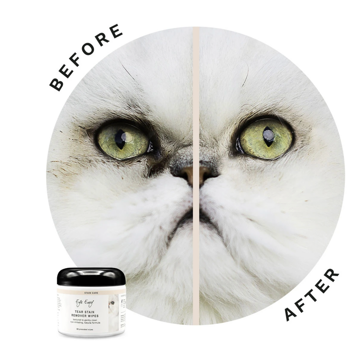 eye envy TEAR STAIN REMOVER WIPES FOR CATS