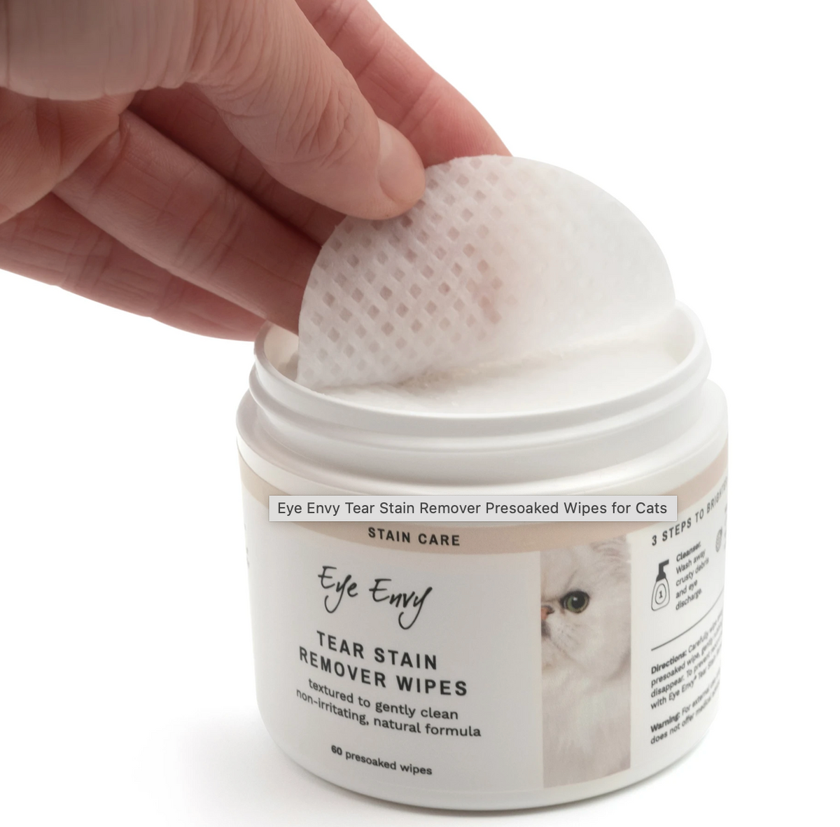 eye envy TEAR STAIN REMOVER WIPES FOR CATS