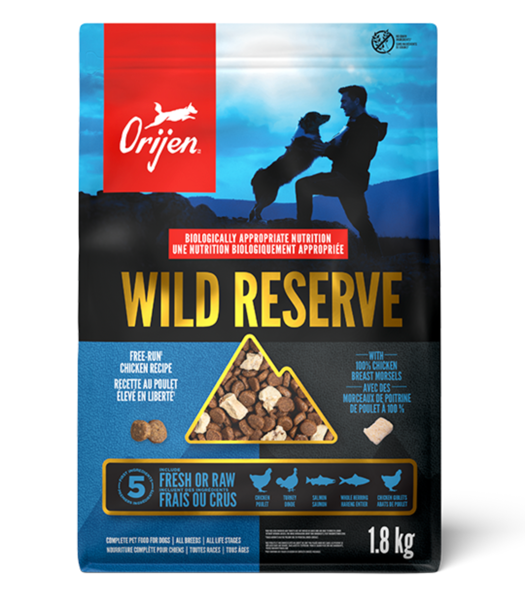 ORIJEN Dog Wild Reserve Chicken 1.8 kg
