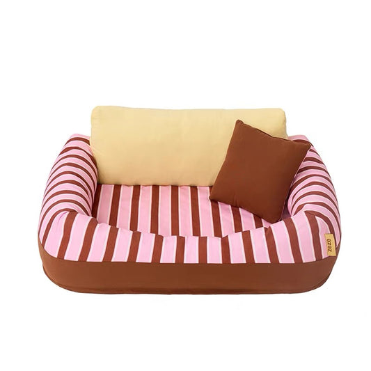 zeze Colorful Striped Pet Bed