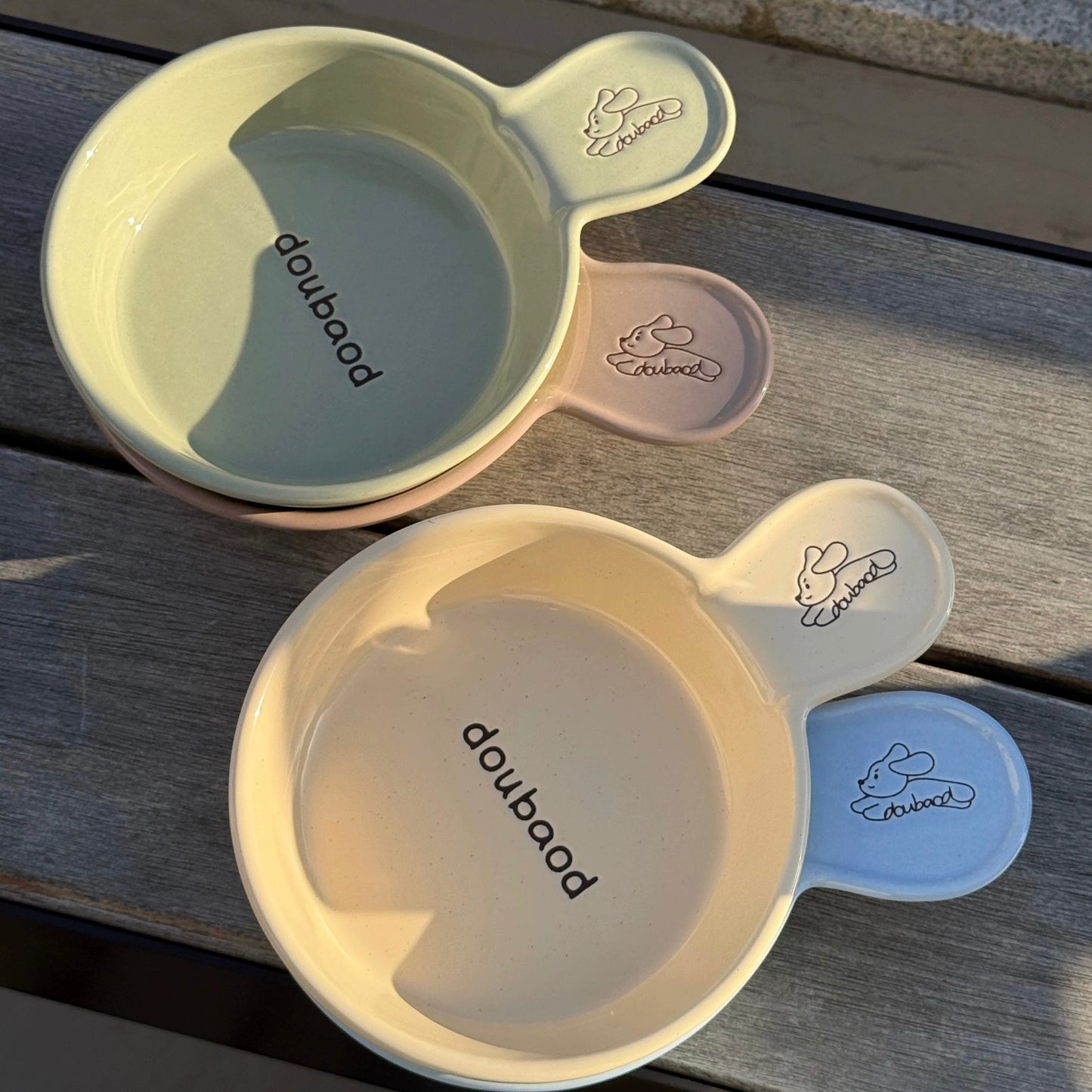 doubaod Handle Pet Bowl