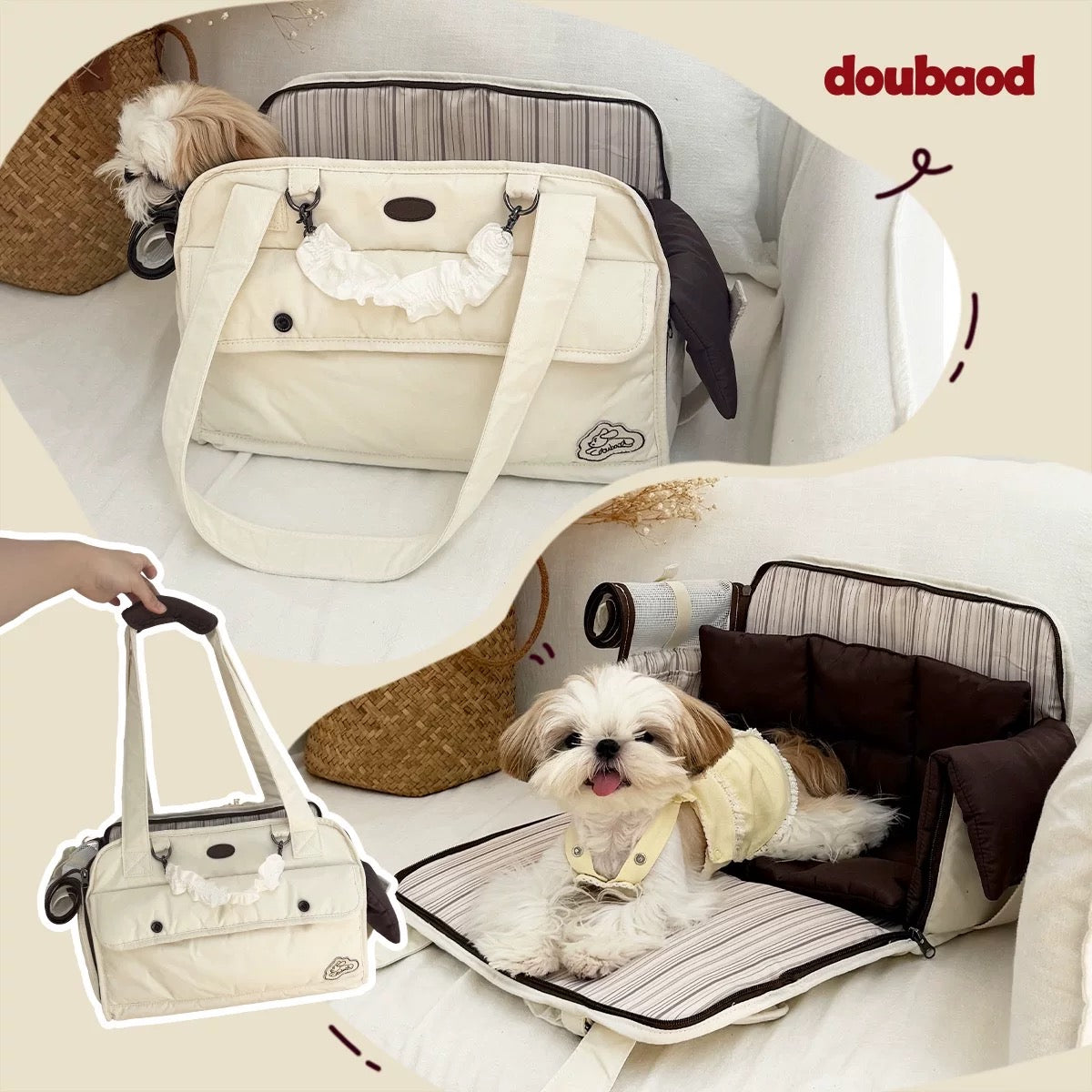 Doubaod Expandable Pet Carrier Bag