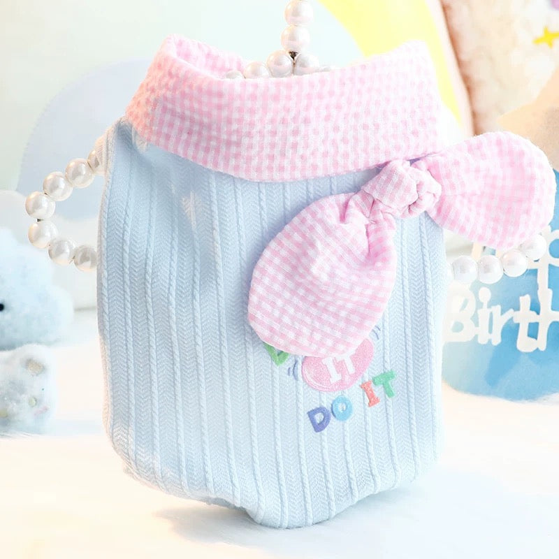 Plaid Bow Pet Sweater