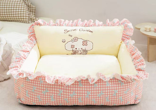 mpet Kawaii Pastel Pet Sofa Bed