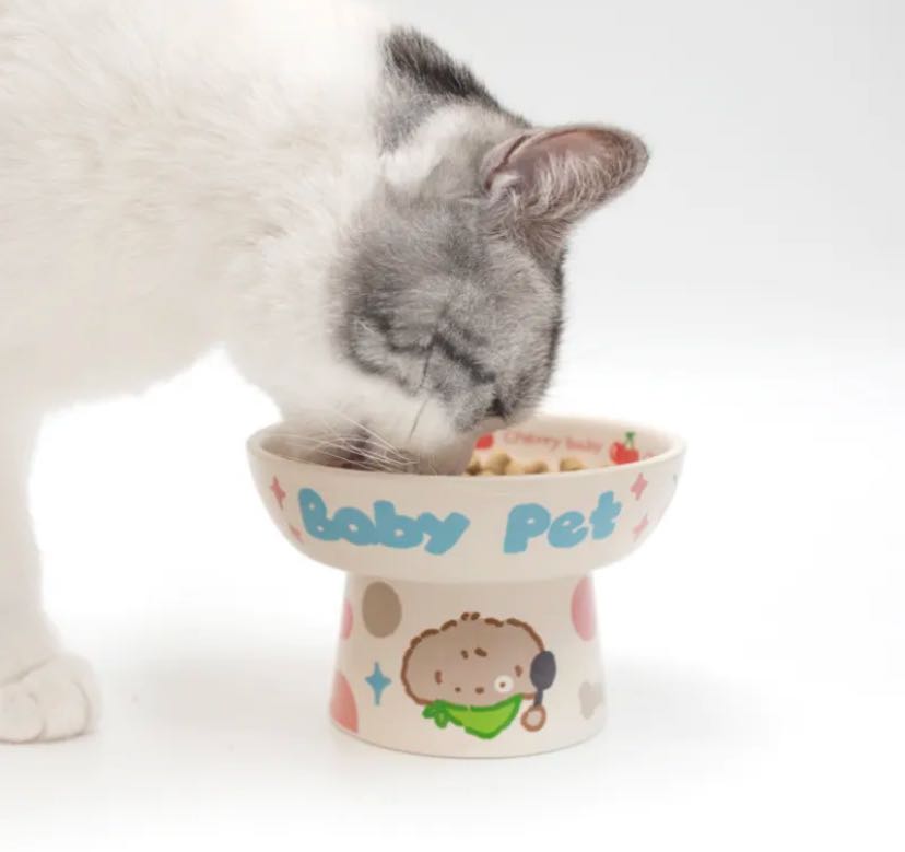 NIANGAO Graphic Ceramic Pet Bowl