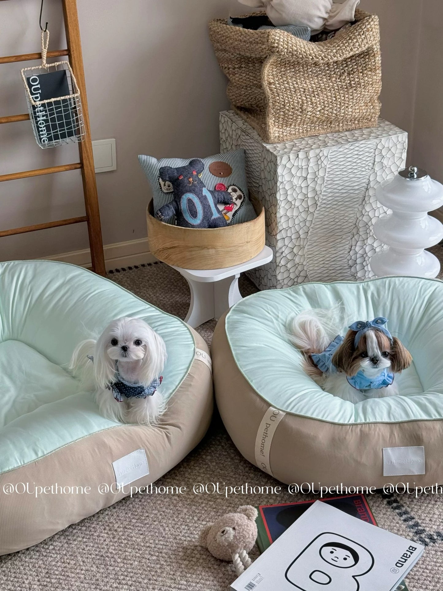 Oupet home Ice Silk Pet Bed