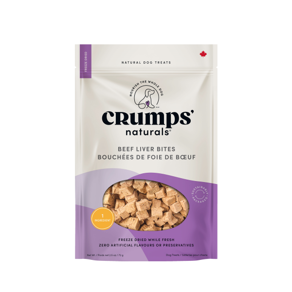 Crumps' Naturals Beef Liver Bites - 72 g