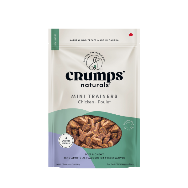 Crumps' Naturals Semi-Moist Mini Trainers - Chicken - 132 g