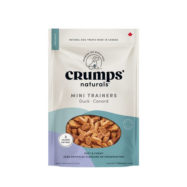 Crumps' Naturals Semi-Moist Mini Trainers - Duck - 132 g
