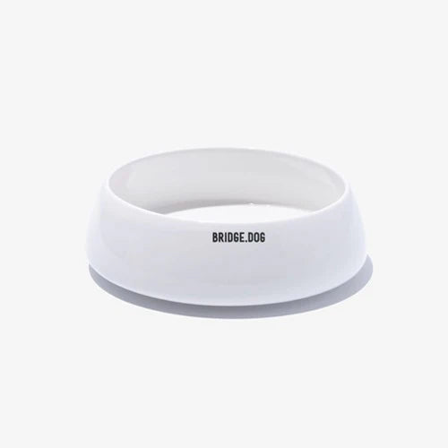 Bridge dog bowl