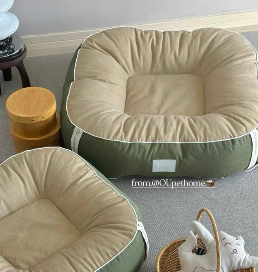 Ou Pet Green Pet Bed